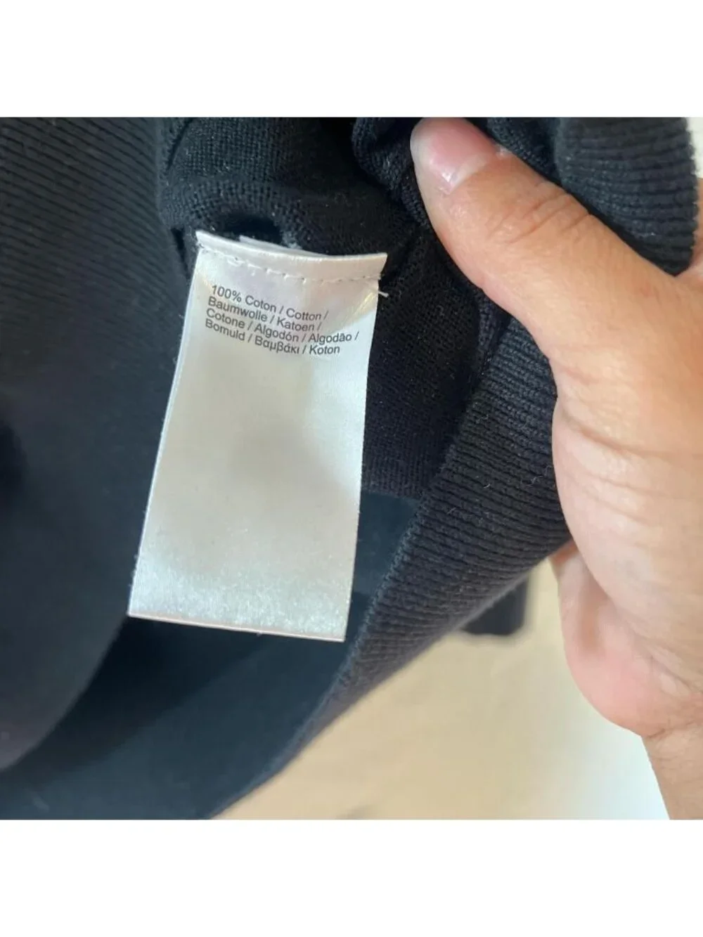 Lacoste Women's Black v-neck sweater